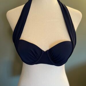 Victoria's Secret Navy Halter Bikini Top
